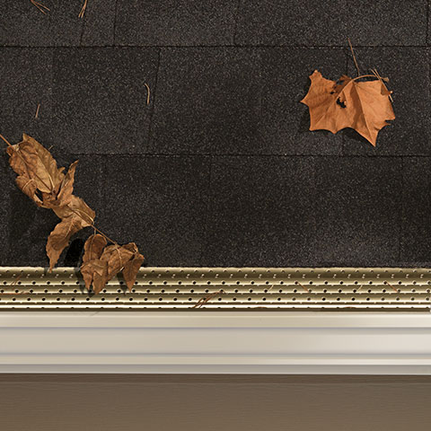 Leaf Logic heavy-duty aluminum gutter protection